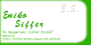 eniko siffer business card